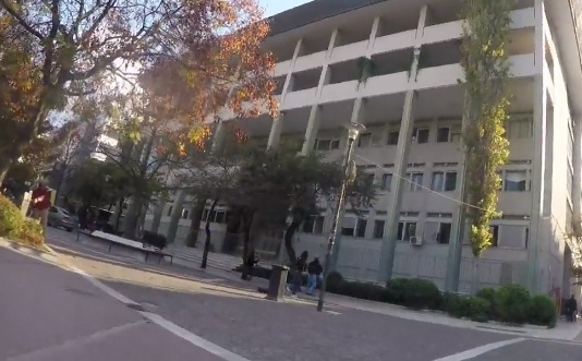 Επίθεση με μπογιές στα δικαστήρια Λάρισας (video)